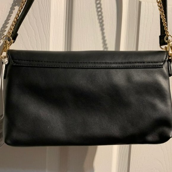 KAARI Blue Crossbody Black Purse with two Shoulder straps - Picture 5 of 12